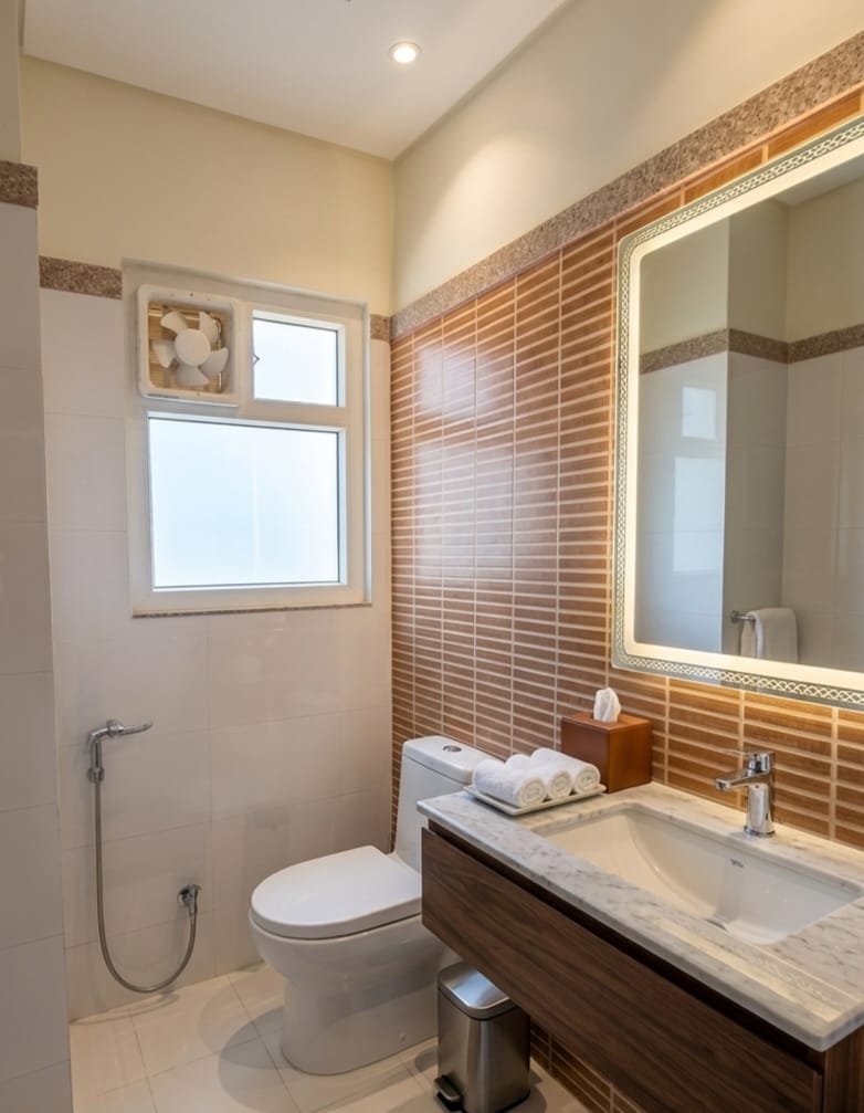 Attached bathroom